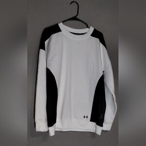 Under Amor Women's Volleyball Oversized Sweatshirt White/Black Size (L)